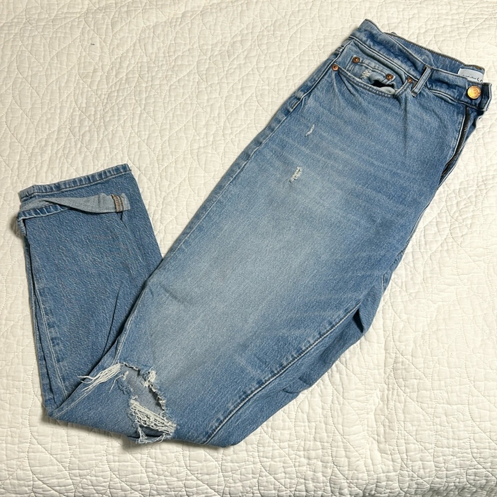 LOFT High Waist Boyfriend Jean